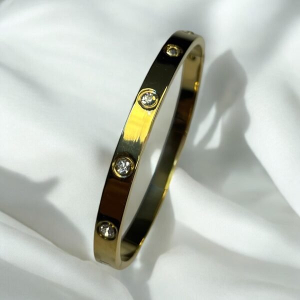 JW-012 Stainless Steel Golden Bracelet - Image 2