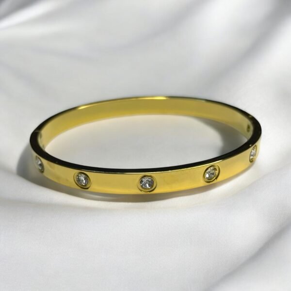 JW-012 Stainless Steel Golden Bracelet