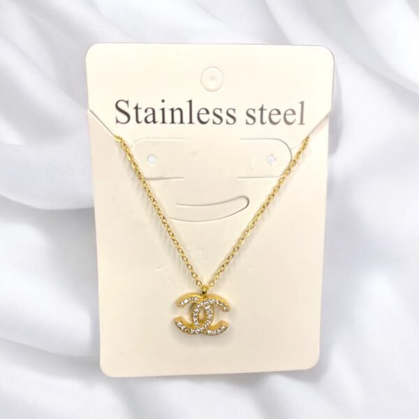 JW-019 Stainless Steel Coupled Necklace