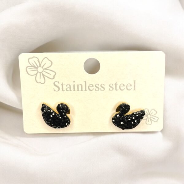 JW-020 Black Color Fashion Earrings - Image 2