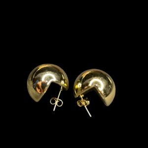 Chunky Stainless Steel Gold Hoop Earrings